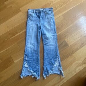 Cello Size 1 flare/distressed end jeans